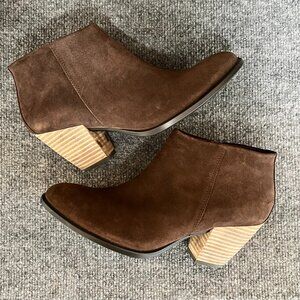 ECCO Suede Ankle Boots Western‎ Womens Size EU39 US8.5